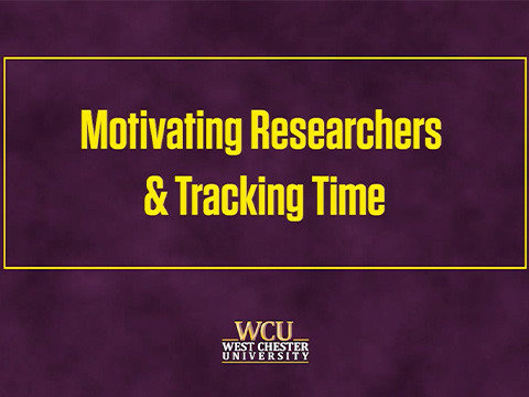 Motivating Researchers and Tracking Time