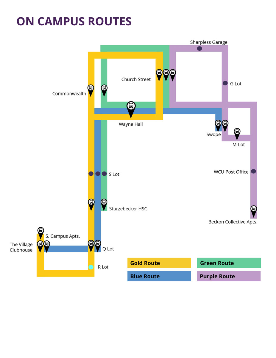 N-S Shuttle Map