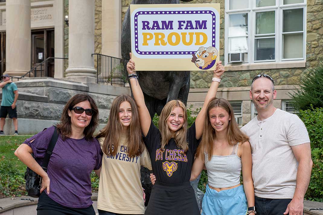 
						New WCU Students with Parents
					