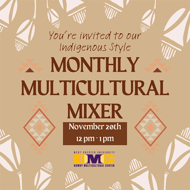 Monthly Multicultural Mixer - Flyer