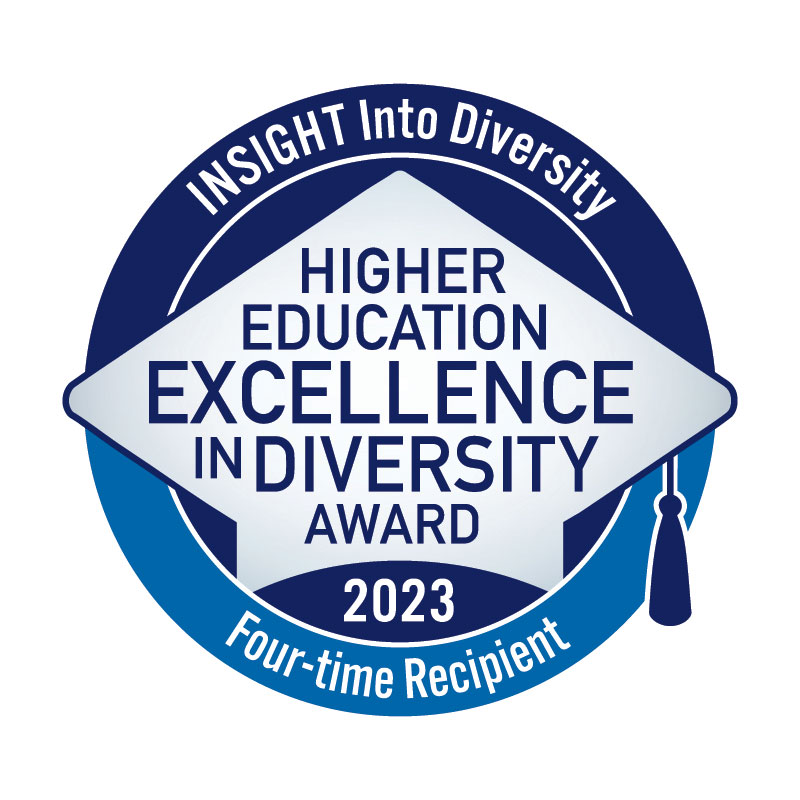 Insight into Diversity. Higher Education Excellence in Diversity Award 2023. Four-Time Recipient.