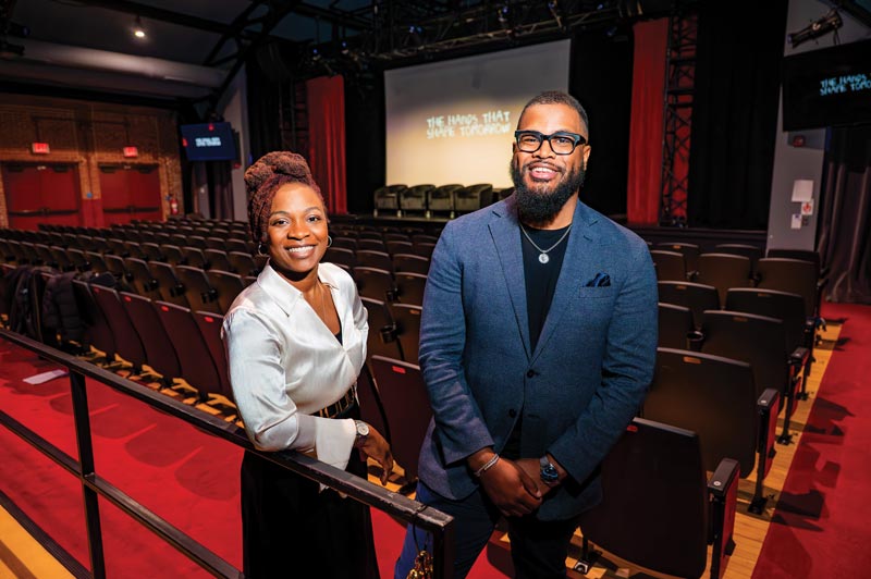 (L-R) Dr. Laquana Cooke and Dr. Jeremy C. McCool
