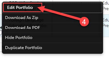 edit portfolios