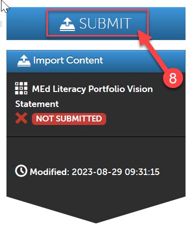 Submit button