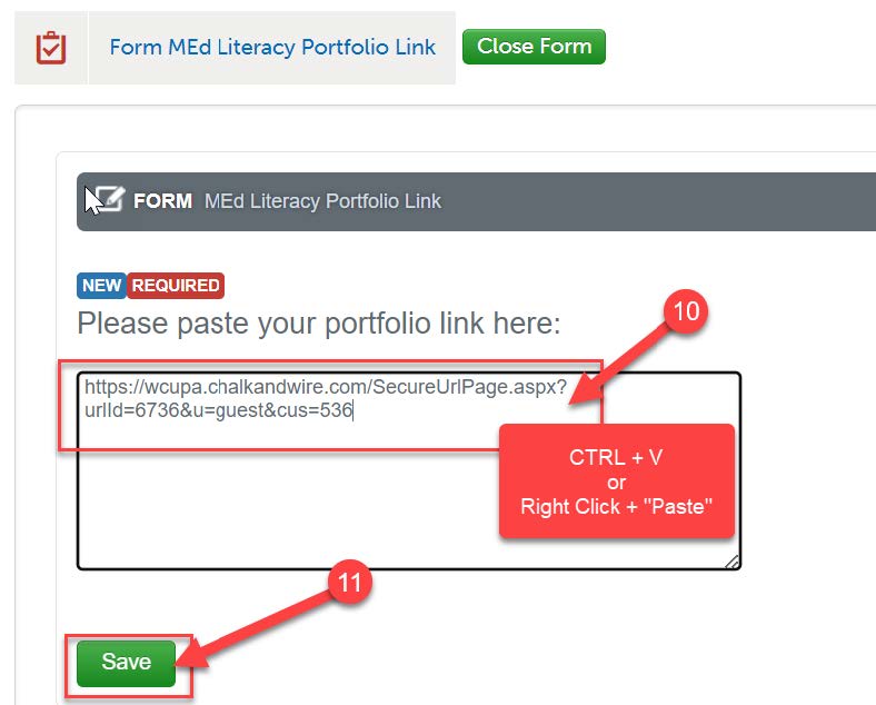 paste and save