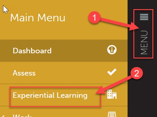 experimental learning menu