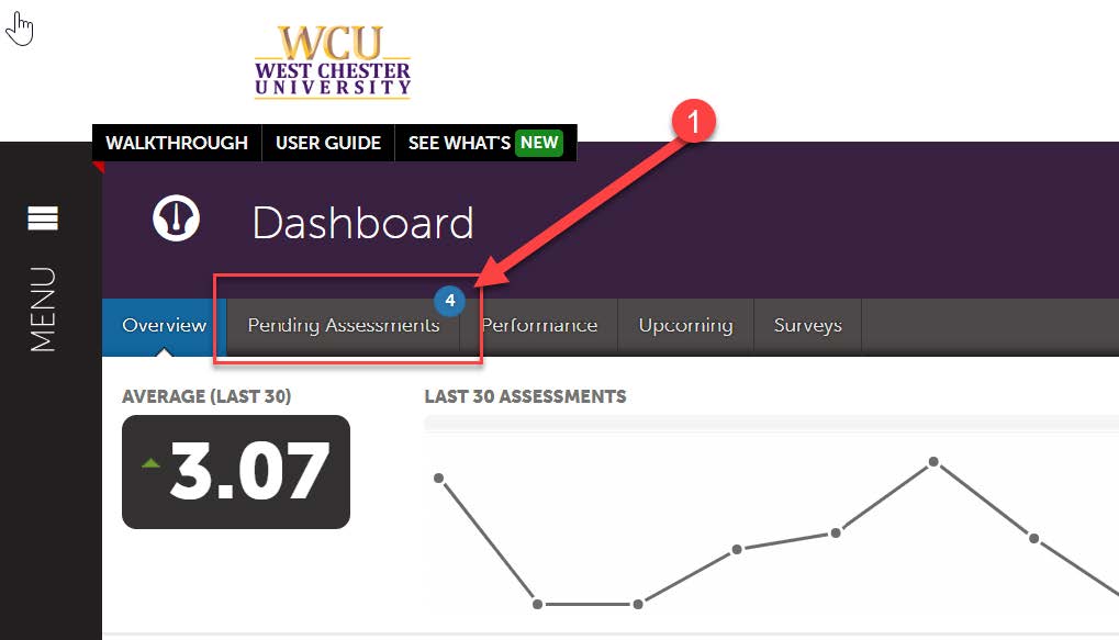 pending assignments tab