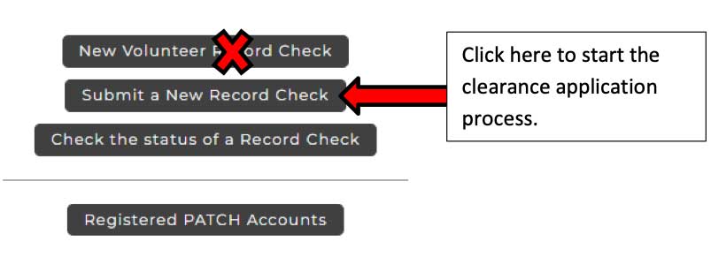 start clearance application process