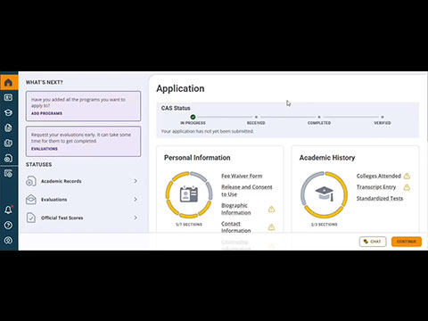 CSDCAS Tutorial Video
