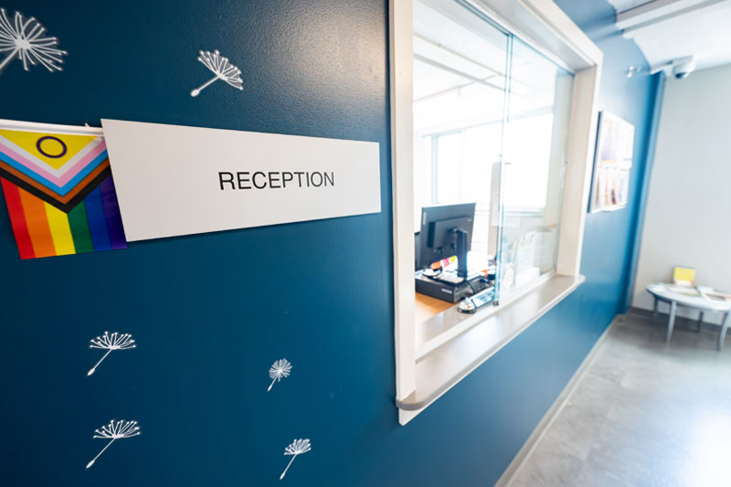 reception area in CMHS