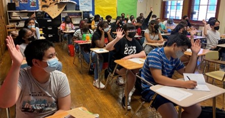 Students in a classroom