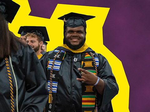 Student graduating